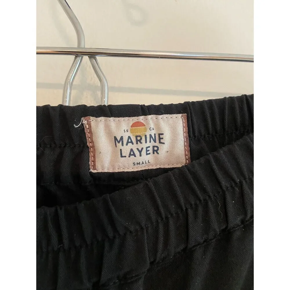 Marine Layer Women Allison Pants in Black SIZE SMALL